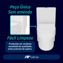 Vaso Sanitário Monobloco Caixa Acoplada Privada Completo Cor Branco - VAB0004
