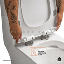 Vaso Sanitário Monobloco Amazonita Branco Pingoo Casa