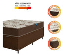 Cama Box Baú Casal Colchão D33 Marquês 138x188x60cm Marrom Marrom