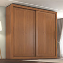 Guarda Roupas Casal Ripado 2 Portas De Correr Trianon Cor Madeirado