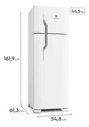 Geladeira Electrolux Cycle Defrost 260L Super Freezer Duplex Branca DC35A