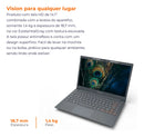 Notebook Positivo Vision C14 Lumina BAR Celeron 4GB 128GB eMMC Tela 14 Polegadas HD Antirreflexo Windows 11 Tecla Link Cinza