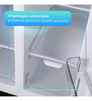 Geladeira Refrigerador HQ Frost Free Side By Side 460 Litros Cinza HQ-460SBSFF