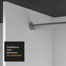 Guarda-roupa Casal 3 Porta Correr C/ Espelho Nobre Madesa Pc Cor Preto/Cinza