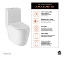 Vaso Sanitário Monobloco Amazonita Branco Pingoo Casa