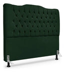 Cabeceira De Cama Box King 195cm Dunas - Veludo Verde Verde