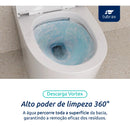 Vaso Sanitário Monobloco Caixa Acoplada Completo Privada Cor Branco Tubrax - VAB0003