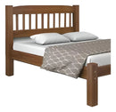 Cama Casal Itália Madeira Maciça - Cor Castanho