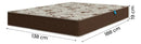 Cama Box Baú Casal Colchão D33 Marquês 138x188x60cm Marrom Marrom