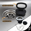 Tanque Lavanderia Monobloco 50x45cm Aço Inox Escovado Acetinado de Encaixe Embutir ou Sobrepor 30 Litros Completo Com Válvula e Sifão Premium - SOFTINOX