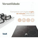 Jogo De Panelas Cerâmico Triplo Indução Tuut Ecoglid 5 Peças Cor Preto Granito