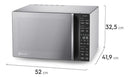 Micro-ondas Electrolux 36L cor Inox Efficient com Descongelamento Assistido ME36S