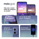 Smartphone Motorola Moto g05 - 128GB 12GB (4GB RAM + 8GB Ram Boost) e Camera 50MP com AI Bateria de 5200 mAh Tela 6.7" com Superbrilho - Cinza