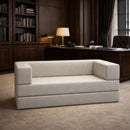 Sofa Buty 2 Em 1 Cama Compacta 2 Lugares Luxo Na Caixa Cinza Liso