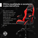 Cadeira de escritório TGT Heron TGT-HR gamer ergonômica vermelha com estofado de couro sintético