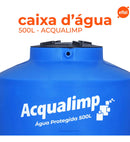 Tanque de água Acqualimp Água Protegida capa tripla pead 500L de 72 cm x 107 cm