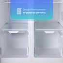 Geladeira Refrigerador HQ Frost Free Side By Side 460 Litros Cinza HQ-460SBSFF