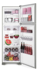 Geladeira Electrolux Frost Free 371L Turbo Congelamento Duplex Cor Inox DFX41