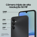 Smartphone Samsung Galaxy A05s 4G 128GB 6GB RAM Câmera Traseira Tripla 50MP + 2MP + 2MP + Selfie 13MP Tela 6.7" Preto