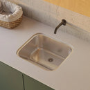 Tanque Aço Inox Monobloco 50x45cm Atikum Prata Escovado - Pingoo.casa