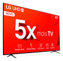 Smart Tv De 43 LG Tu801c 43tu801c0sa Com Tela Led 4k - Preto